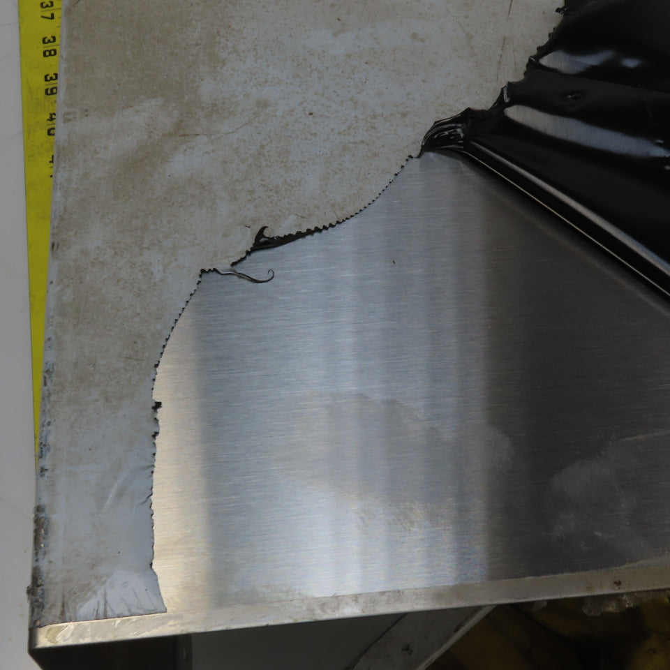 Brushed Stainless Steel Way Cover Trim Profile 3-1/4" x 8-1/2" x 60"