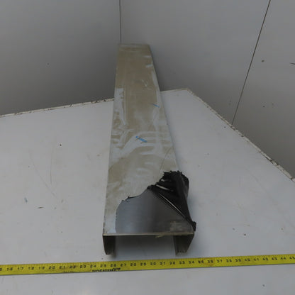 Brushed Stainless Steel Way Cover Trim Profile 3-1/4" x 8-1/2" x 60"