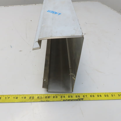 Brushed Stainless Steel Way Cover Trim Profile 3-1/4" x 8-1/2" x 60"