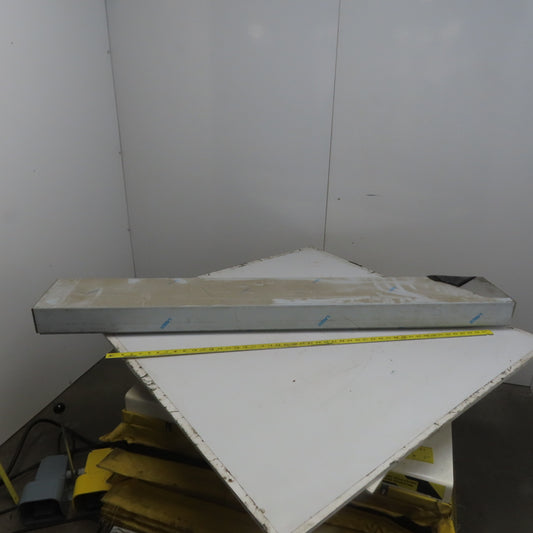 Brushed Stainless Steel Way Cover Trim Profile 3-1/4" x 8-1/2" x 60"