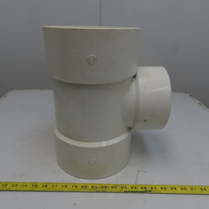 8 x 6 x 8 Tee PVC Pipe Fitting Schedule 40 Female Socket