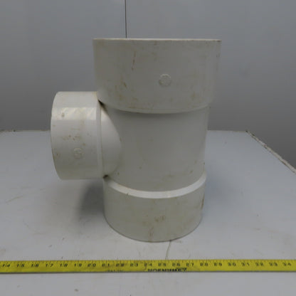 8 x 6 x 8 Tee PVC Pipe Fitting Schedule 40 Female Socket
