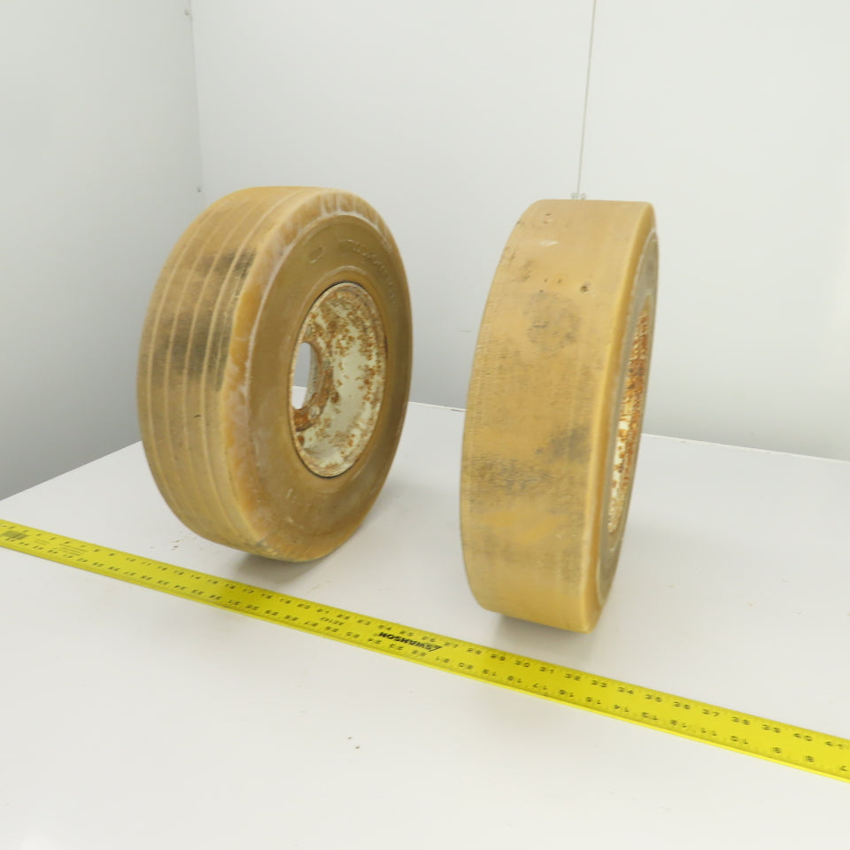 Nitco DuroSoft SRB Solid Cushion Tire & Rim 5.00-8 From Cushman Titan SOBR Lot/2