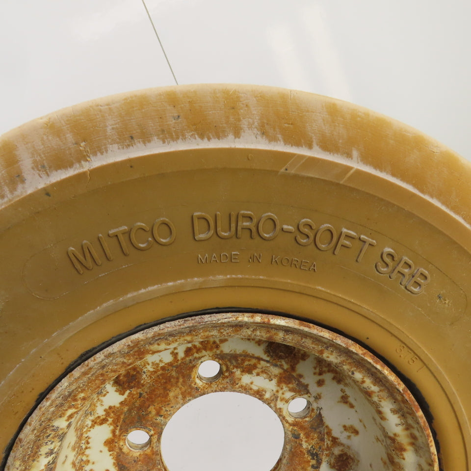 Nitco DuroSoft SRB Solid Cushion Tire & Rim 5.00-8 From Cushman Titan SOBR Lot/2