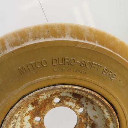Nitco DuroSoft SRB Solid Cushion Tire & Rim 5.00-8 From Cushman Titan SOBR Lot/2