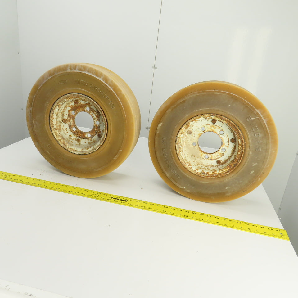 Nitco DuroSoft SRB Solid Cushion Tire & Rim 5.00-8 From Cushman Titan SOBR Lot/2