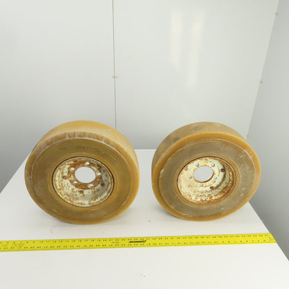 Nitco DuroSoft SRB Solid Cushion Tire & Rim 5.00-8 From Cushman Titan SOBR Lot/2