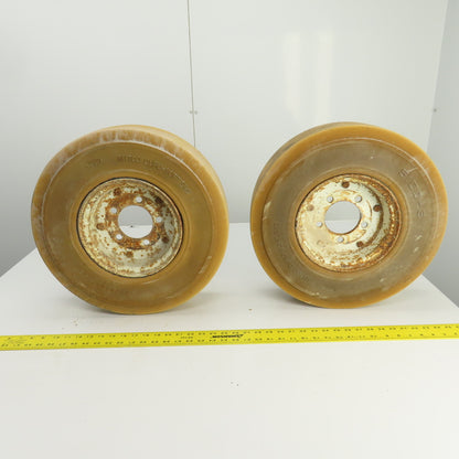 Nitco DuroSoft SRB Solid Cushion Tire & Rim 5.00-8 From Cushman Titan SOBR Lot/2