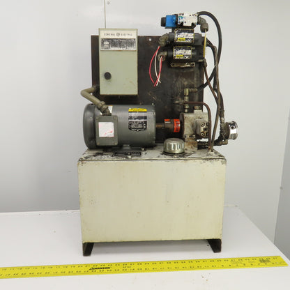 Graham T10V 10 Gallon 1.5HP Hydraulic Power Unit 208-230/460V 3PH 4.5A 1740RPM