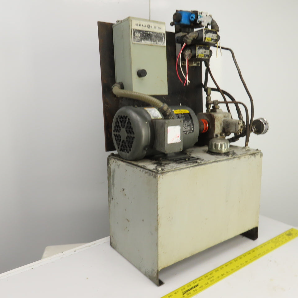 Graham T10V 10 Gallon 1.5HP Hydraulic Power Unit 208-230/460V 3PH 4.5A 1740RPM