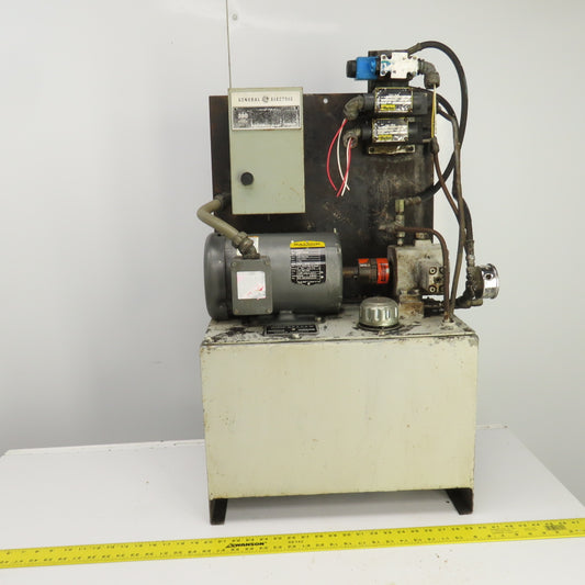 Graham T10V 10 Gallon 1.5HP Hydraulic Power Unit 208-230/460V 3PH 4.5A 1740RPM