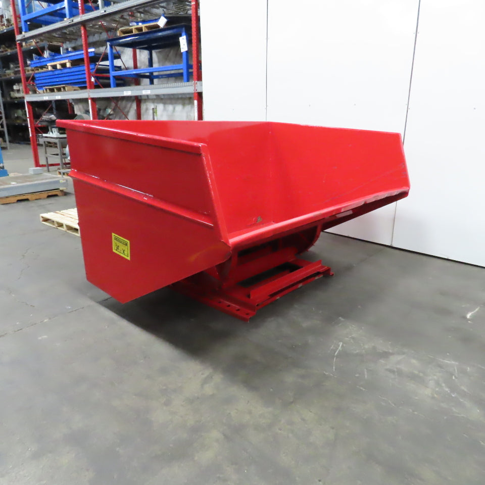 5 CU Yard Heavy Duty Self Dumping Trash Scrap Chip Hopper