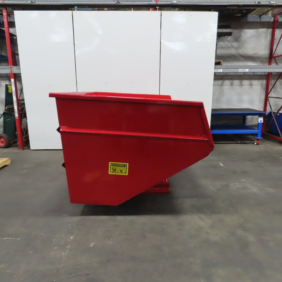 5 CU Yard Heavy Duty Self Dumping Trash Scrap Chip Hopper