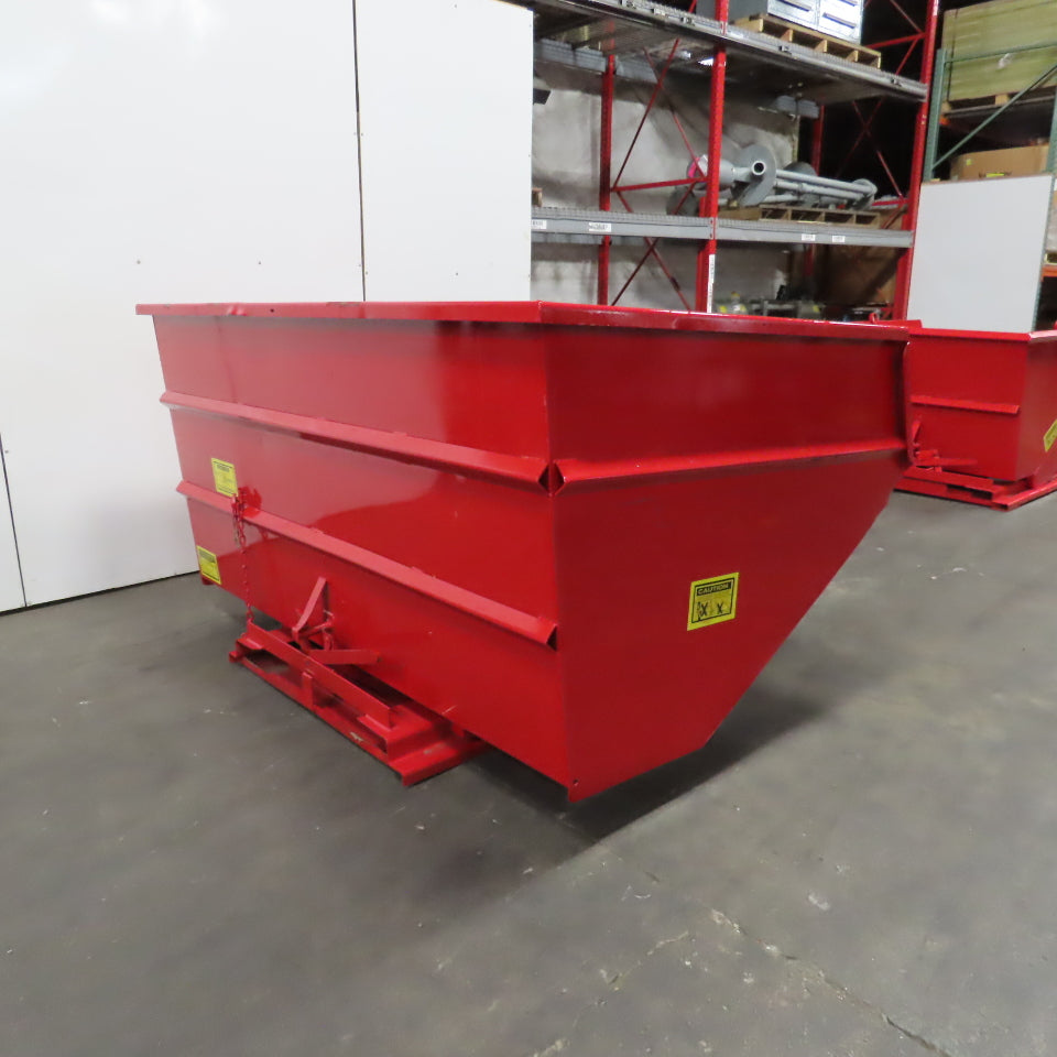 5 CU Yard Heavy Duty Self Dumping Trash Scrap Chip Hopper