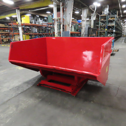 5 CU Yard Heavy Duty Self Dumping Trash Scrap Chip Hopper