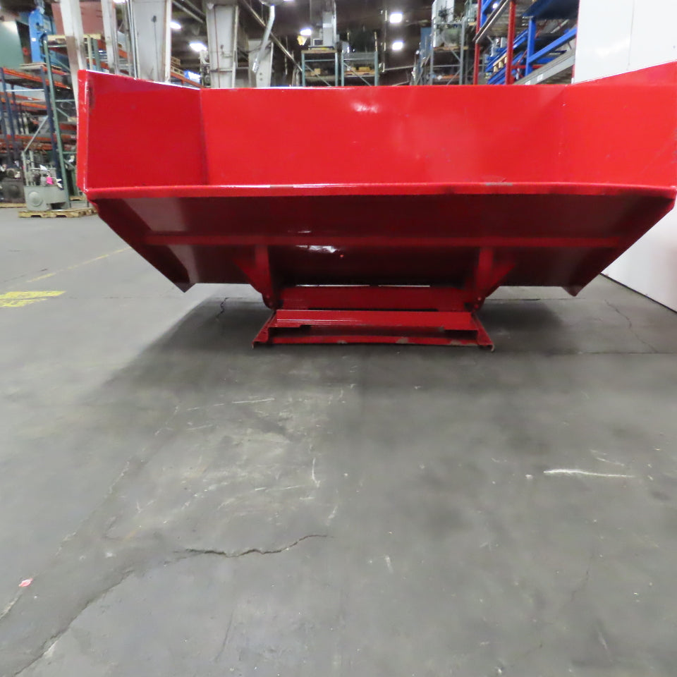 5 CU Yard Heavy Duty Self Dumping Trash Scrap Chip Hopper