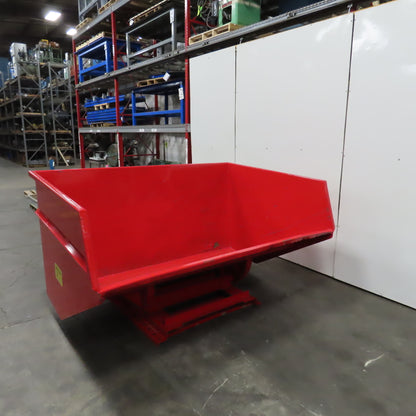 5 CU Yard Heavy Duty Self Dumping Trash Scrap Chip Hopper