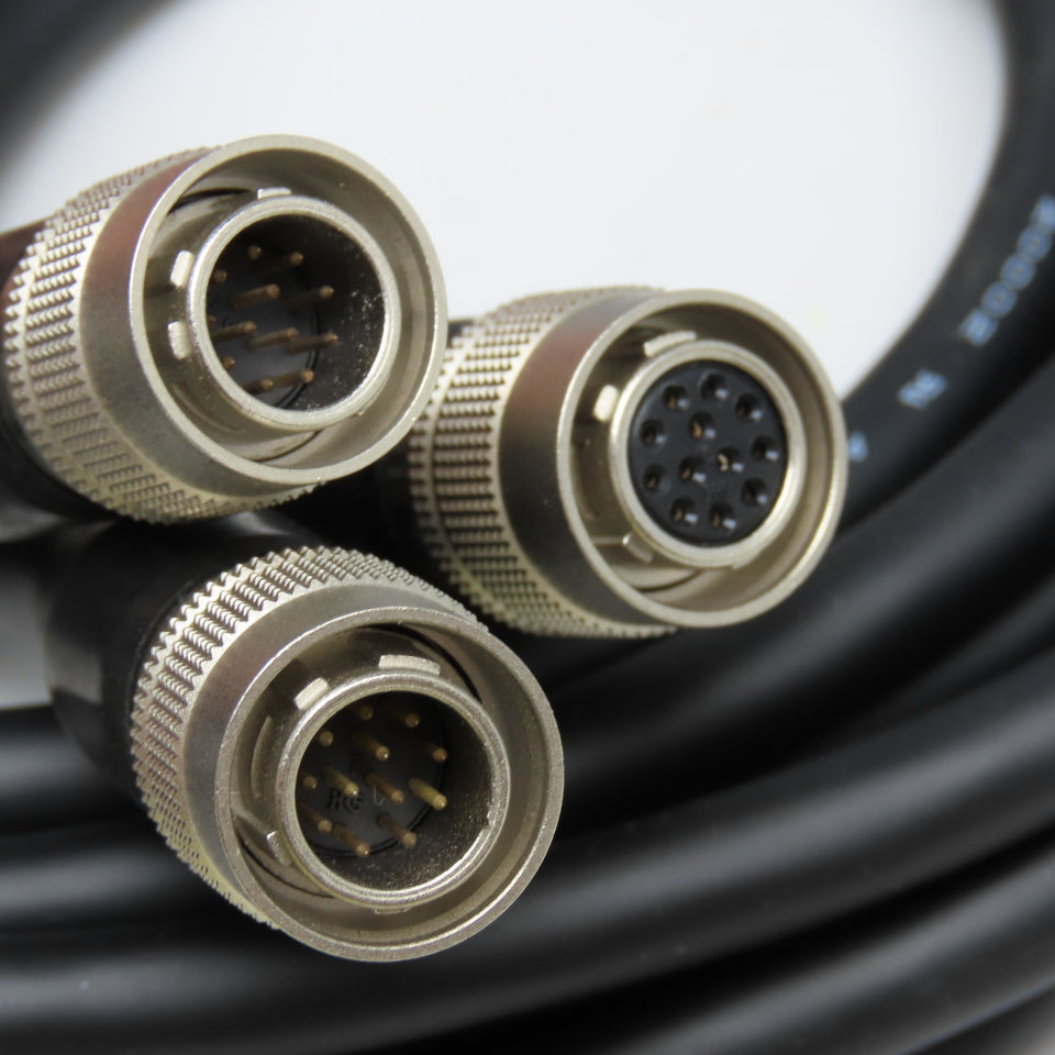 Hirose VHVP-2XC-2D2M Splitter Video Media Cable 12 Pin Female x Male-Male 2M