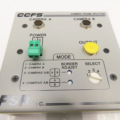 FSR Inc. CCFS-B/2W Camera Frame Splitter Device CCFS Black/White