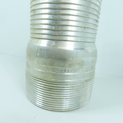 Dixon Liquids AST40 4" King Combo Aluminum Nipple NPT Threaded End No Knurl