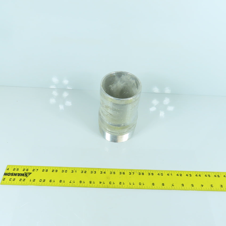Dixon Liquids AST40 4" King Combo Aluminum Nipple NPT Threaded End No Knurl