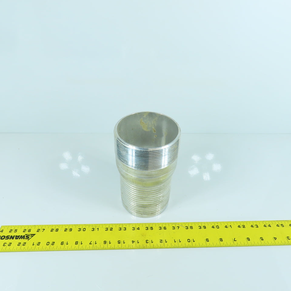 Dixon Liquids AST40 4" King Combo Aluminum Nipple NPT Threaded End No Knurl