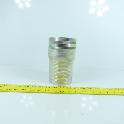 Dixon Liquids AST40 4" King Combo Aluminum Nipple NPT Threaded End No Knurl