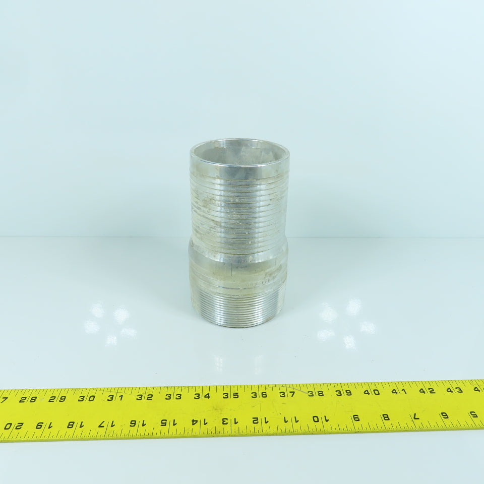 Dixon Liquids AST40 4" King Combo Aluminum Nipple NPT Threaded End No Knurl