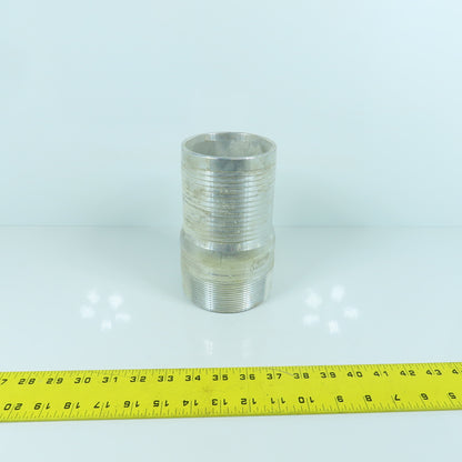 Dixon Liquids AST40 4" King Combo Aluminum Nipple NPT Threaded End No Knurl