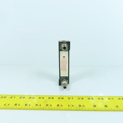 Matheson J1-4Y201-J209 FM-1000 Compact Flowmeter Stainless Steel With Valve