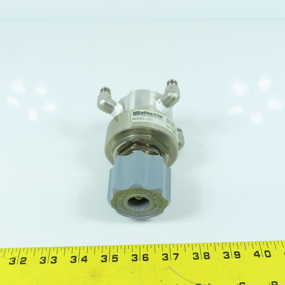 Matheson 3452 Stainless Steel High Flow Gas Line Regulator 500 PSI