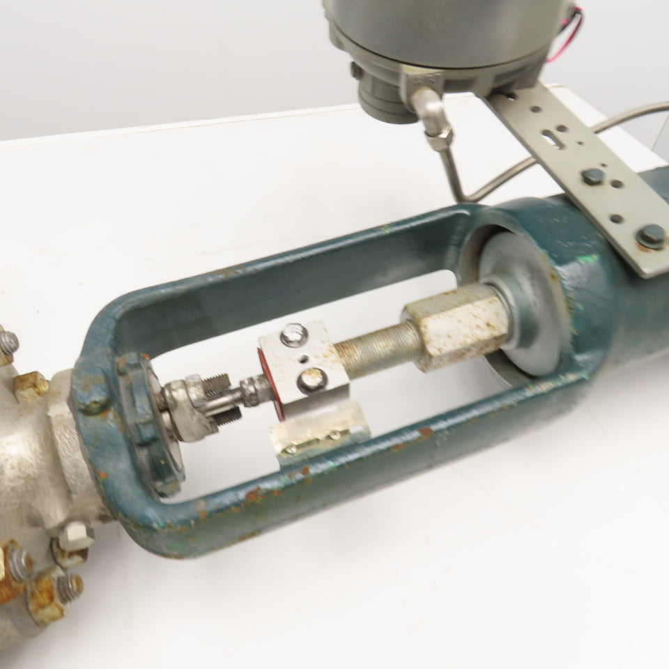 Fisher 667-EC 3" Flange Mount Stainless Steel Globe Valve 50VDC 150PSI Actuator