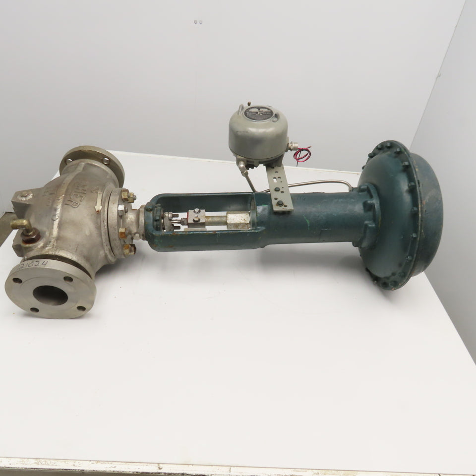 Fisher 667-EC 3" Flange Mount Stainless Steel Globe Valve 50VDC 150PSI Actuator