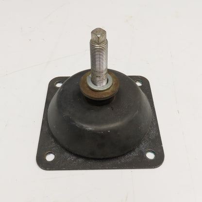 6" Rubber Over Steel Vibration Isolator Leveling Foot M20-2.0 Metric Stud