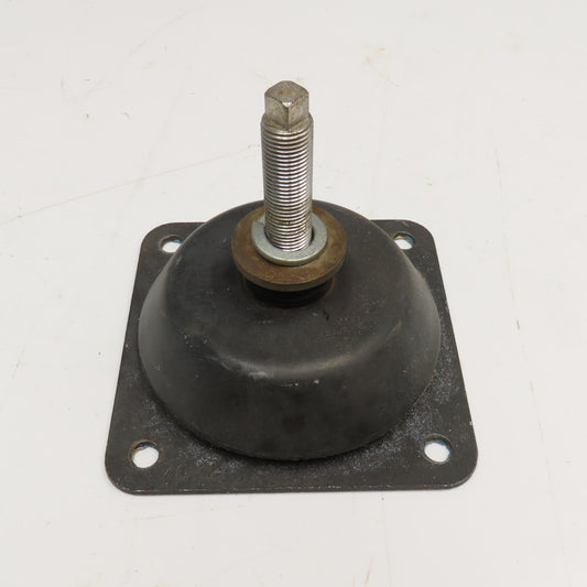 6" Rubber Over Steel Vibration Isolator Leveling Foot M20-2.0 Metric Stud