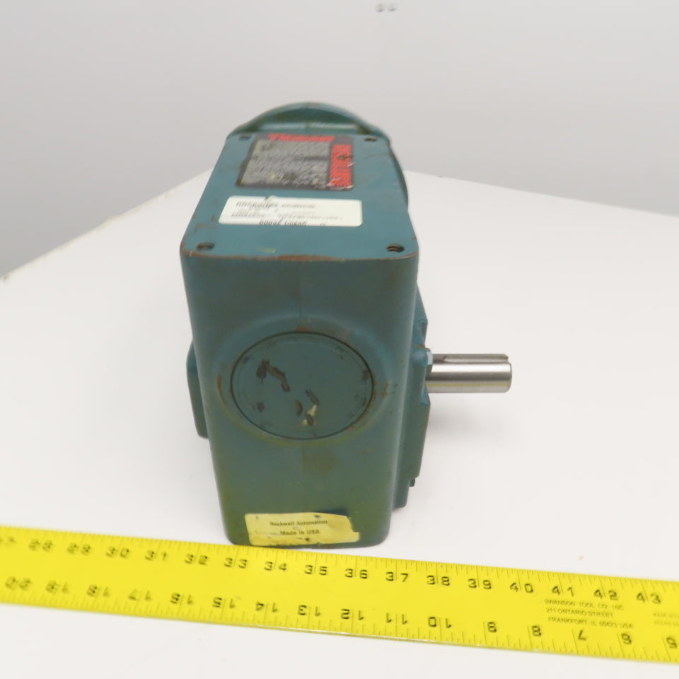 Dodge Q262B015M140K1 15:1 Ratio Right Angle Gear Reducer 116RPM LH Output